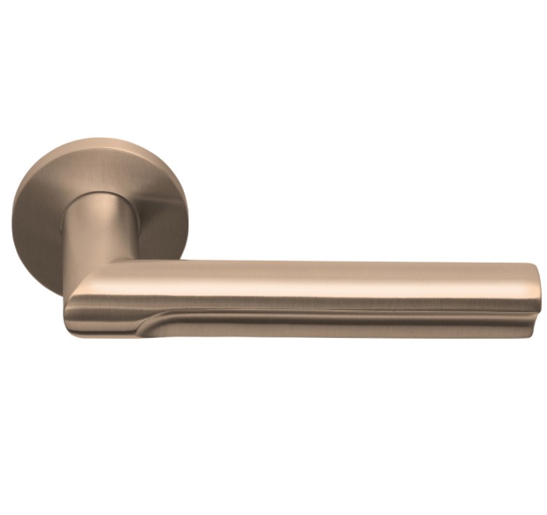 Design Deurkruk David Rockwell ECLIPSE DR103-G op rozet PVD licht brons