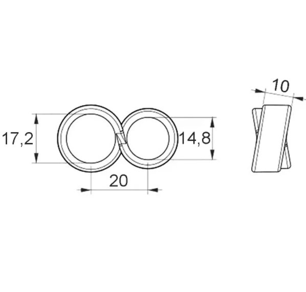 Deurklink buffer transparant 5 stuks - Afbeelding 2