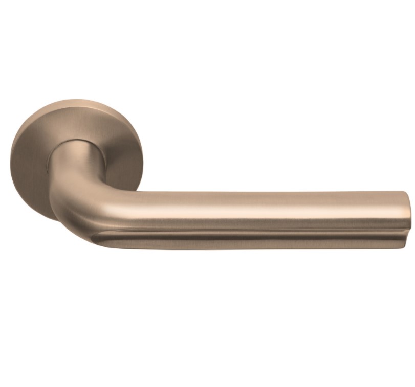 Deurkruk David Rockwell ECLIPSE DR101-G op rozet PVD licht brons