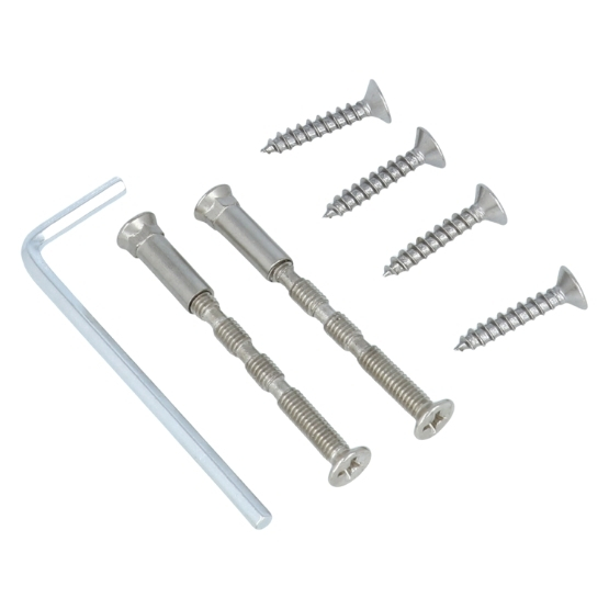 Deurklink Ellips 90˚ op rond rozet rvs - Afbeelding 8