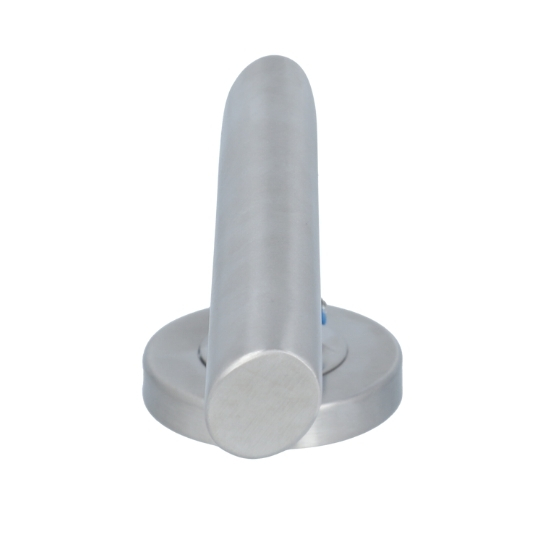 Deurklink Ellips 90˚ op rond rozet rvs - Afbeelding 5