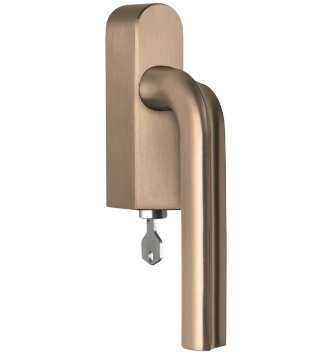 Draaikiepgarnituur ECLIPSE DR100-DKLOCK-O Links PVD licht brons