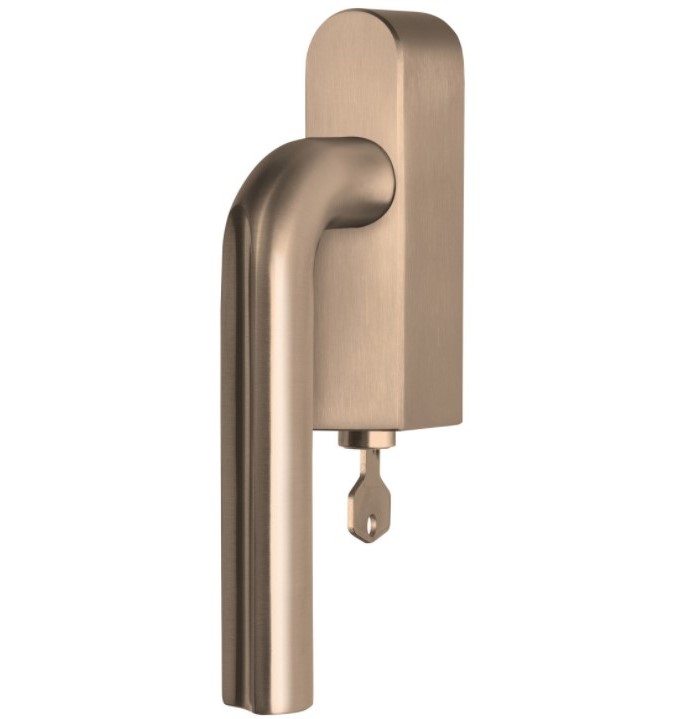 Draaikiepgarnituur ECLIPSE DR101-DKLOCK-O Rechts PVD licht brons