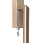 Draaikiepgarnituur ECLIPSE DR102-DKLOCK-O Links PVD licht brons