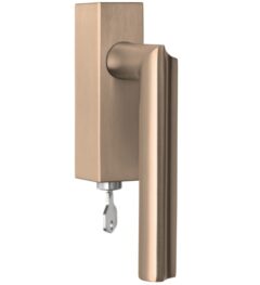 Draaikiepgarnituur ECLIPSE DR102-DKLOCK-O Links PVD licht brons