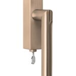 Draaikiepgarnituur ECLIPSE DR103-DKLOCK-O Links PVD licht brons