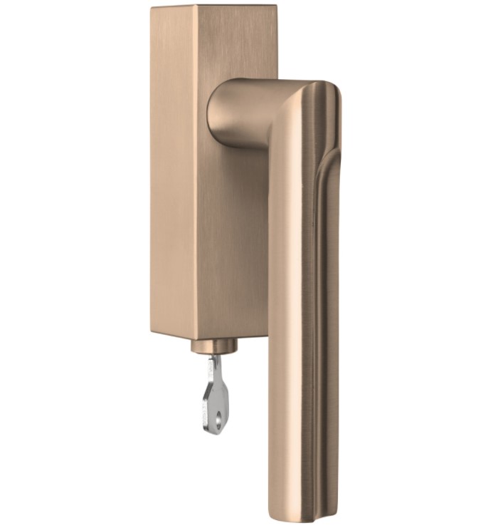 Draaikiepgarnituur ECLIPSE DR103-DKLOCK-O Links PVD licht brons