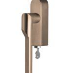 Draaikiepgarnituur RIVIO by Gensler GL101-DKLOCK-O rechts pvd licht brons