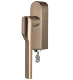 Draaikiepgarnituur RIVIO by Gensler GL101-DKLOCK-O rechts pvd licht brons