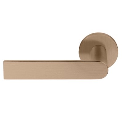 Enkele deurkruk links PIET BOON ARC PBA100-G PVD licht brons