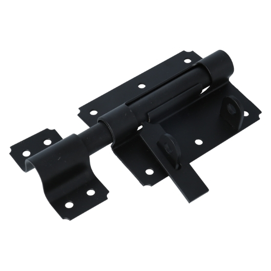 Hangslotgrendel 100x80 mm zwart