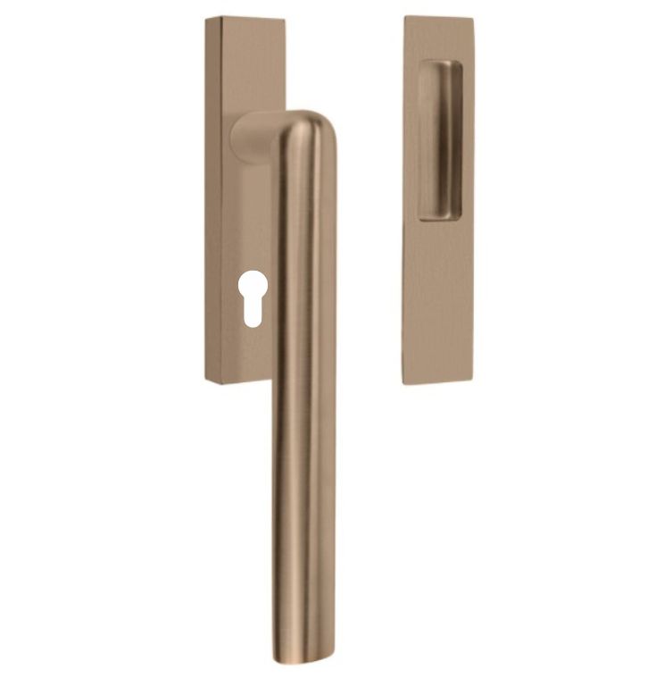 Hefschuifdeurbeslag PIET BOON INC PBI230Y PC69 PVD licht brons