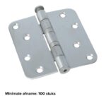 Kogellagerscharnier 89x89 mm rvs