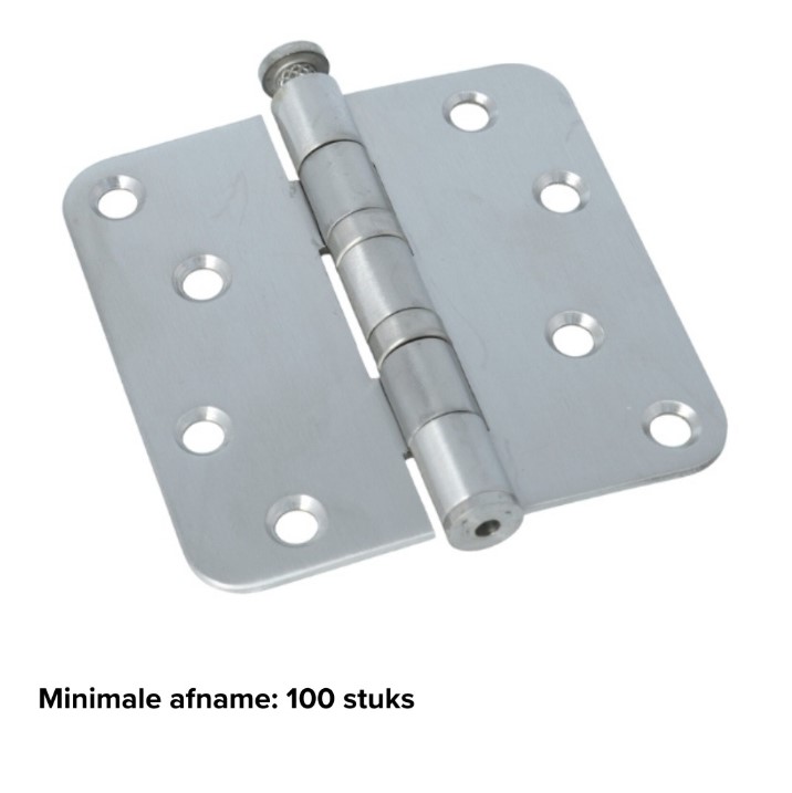 Kogellagerscharnier 89x89 mm rvs
