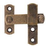 Luikoverslag klein 60 x 46 mm messing antiek