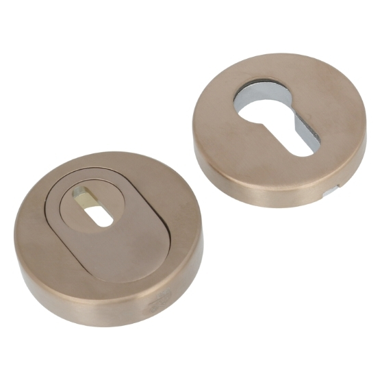 SKG3 veiligheid-rozet met kerntrekbeveiliging PVD licht brons - Afbeelding 3