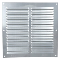 Schoepenrooster 200x200 mm aluminium zilver