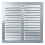 Schoepenrooster 250x250 mm aluminium zilver