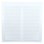 Schoepenrooster 300x300 mm aluminium wit