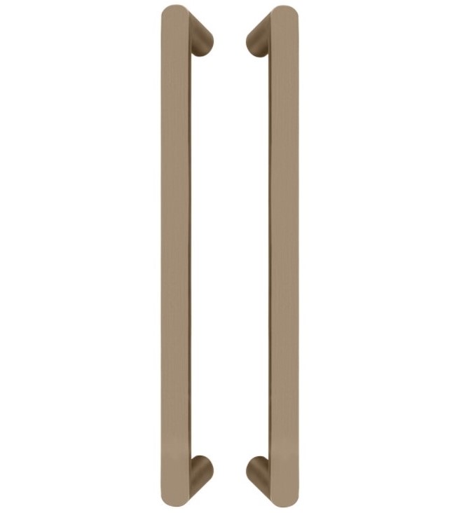 Set Deurgrepen PIET BOON ARC PBA400 PA 400 mm PVD licht brons