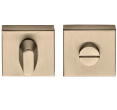 WC-sluiting vierkant Blind 53x53x10 mm PVD licht brons