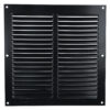 Schoepenrooster 200x200 mm aluminium zwart