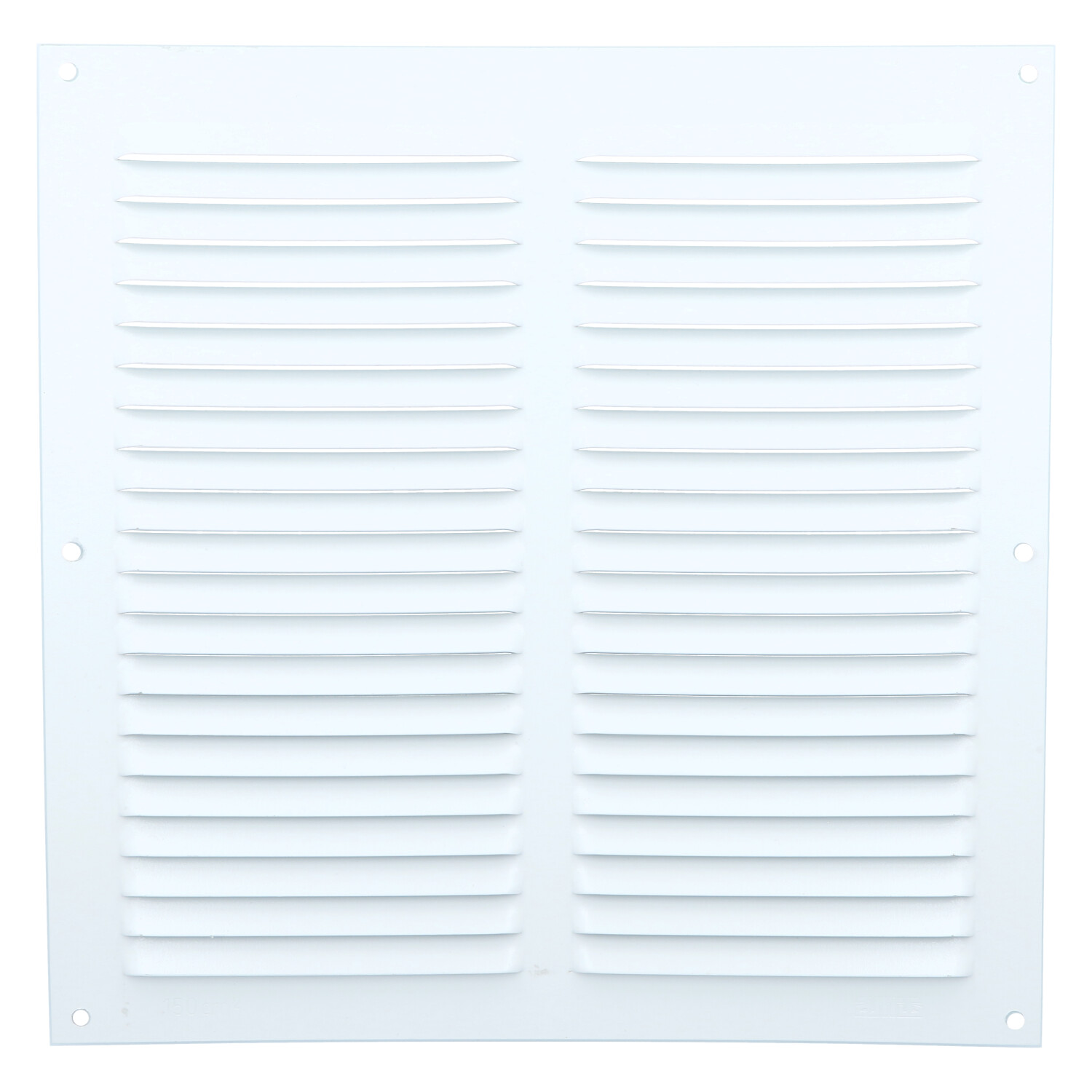 Schoepenrooster 250x250 mm aluminium wit