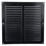 Schoepenrooster 250x250 mm aluminium zwart