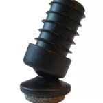 Vloerdop voor stoelpoten ø25 mm met kogelgewricht en vilt 14x1-1,5 mm