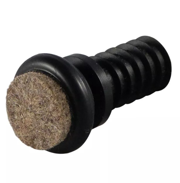 Vloerdop voor stoelpoten ø23 mm met metalen stift en vilt 14x1,5-2 mm