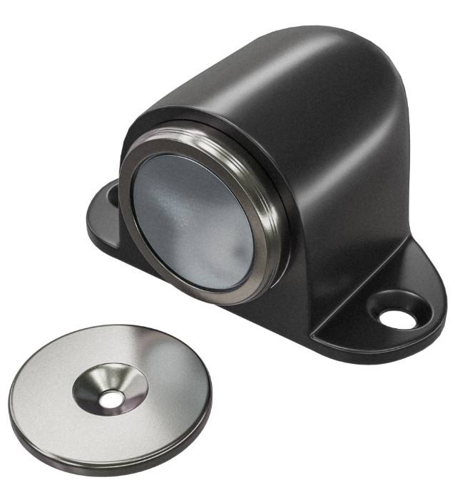 AMIG Deurstopper magnetisch zwart 44x40 mm - Afbeelding 3