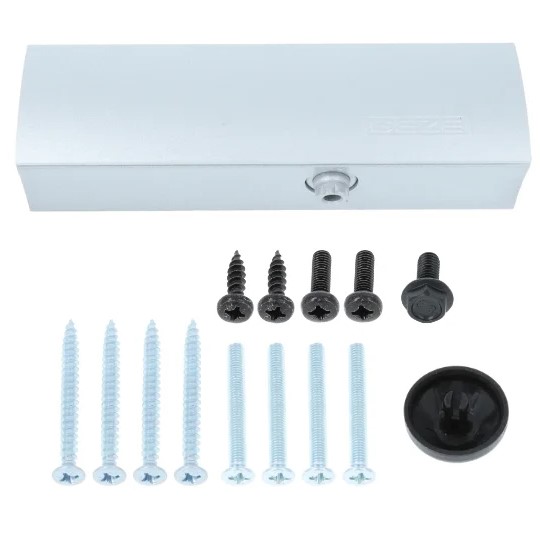 Deurdranger GEZE TS 1500 met schaararm zilverkleur - Afbeelding 2