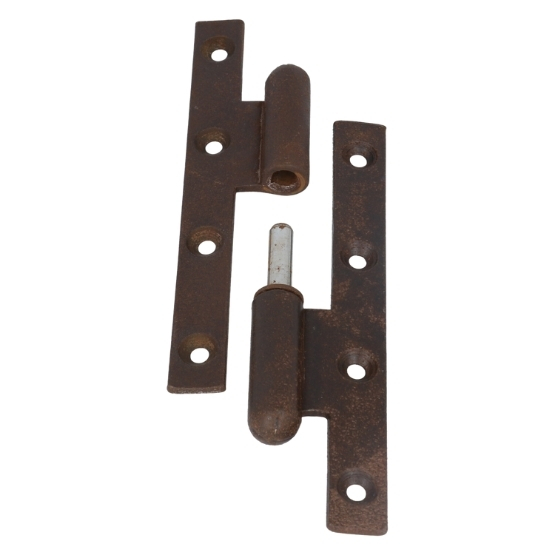 Deurpaumelle links 140 x 60 mm ruw geroest - Afbeelding 2