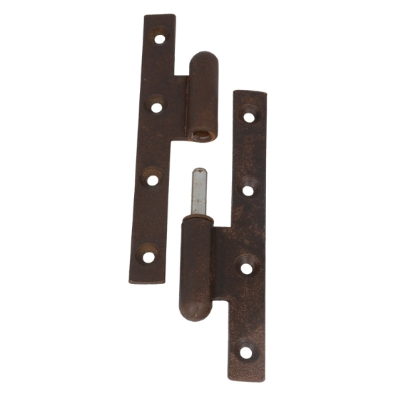 Deurpaumelle Links 140 x 60 mm ruw geroest