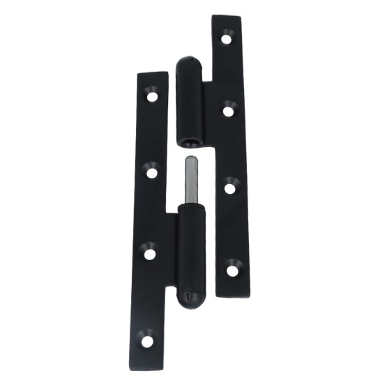 Deurpaumelle Rechts 160x60 mm ijzer zwart gelakt