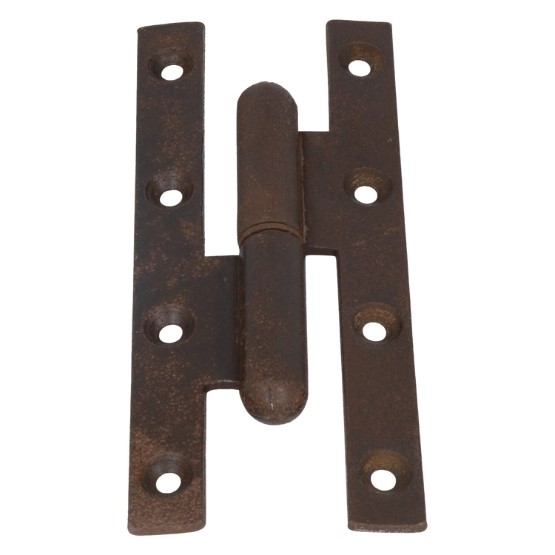 Deurpaumelle rechts 140 x 60 mm ruw geroest - Afbeelding 2