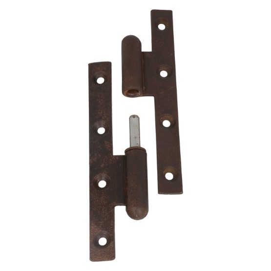 Deurpaumelle Rechts 140 x 60 mm ruw geroest