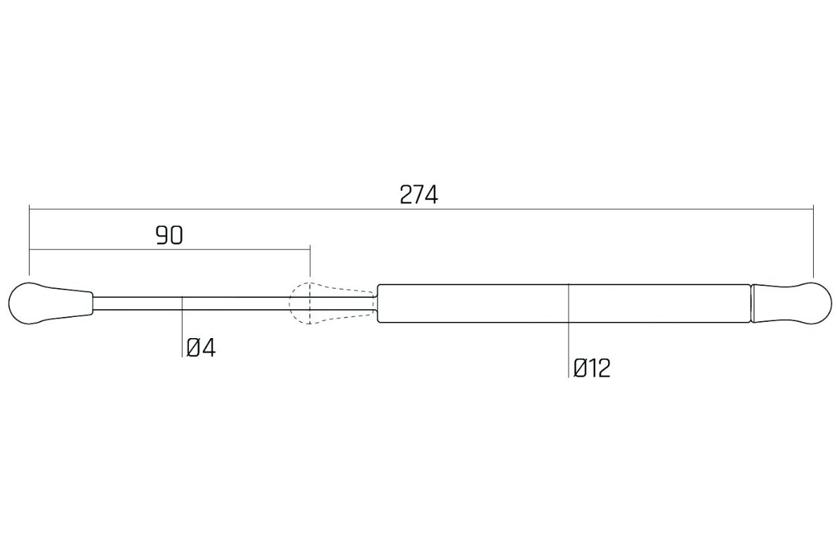Gasveer antraciet omlaag 90° - Afbeelding 2
