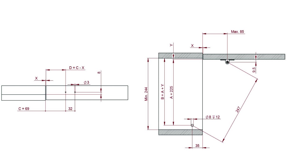 Gasveer antraciet omhoog 90° 12 kg - Afbeelding 3