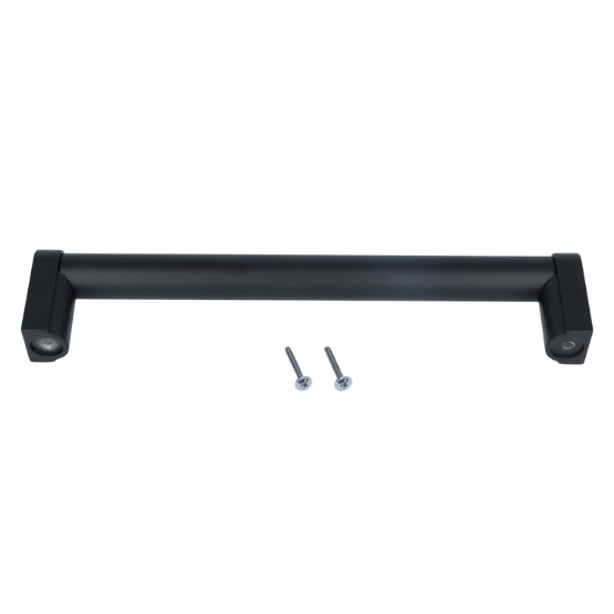 Greep buis 192 mm zamak mat zwart - Afbeelding 2