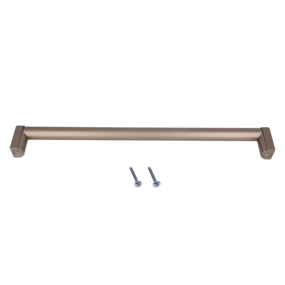 Greep buis 320 mm zamak mat brons - Afbeelding 2