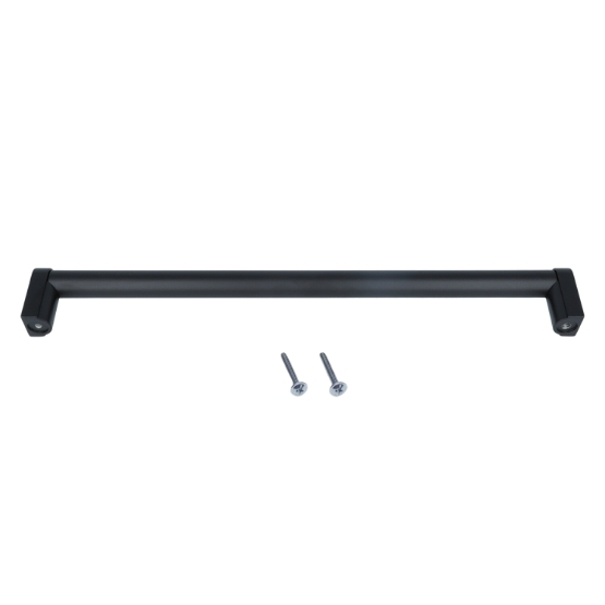 Greep buis 320 mm zamak mat zwart - Afbeelding 2