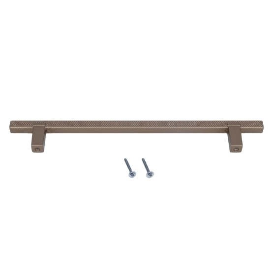 Greep geribbeld mat brons 160 mm - Afbeelding 3