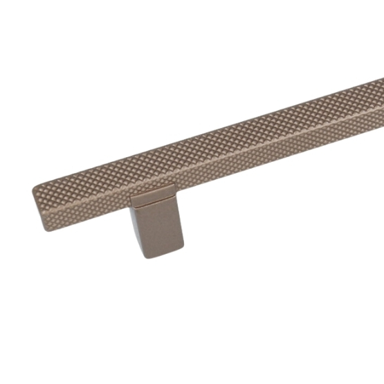 Greep geribbeld mat brons 160 mm - Afbeelding 2