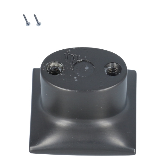 Knop kussentje 30x30 mm gunmetal - Afbeelding 2