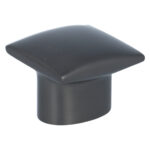 Knop kussentje 30x30 mm gunmetal