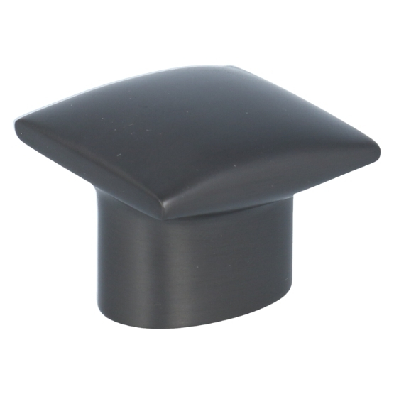 Knop kussentje 30x30 mm gunmetal