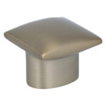 Knop kussentje 30x30 mm licht brons