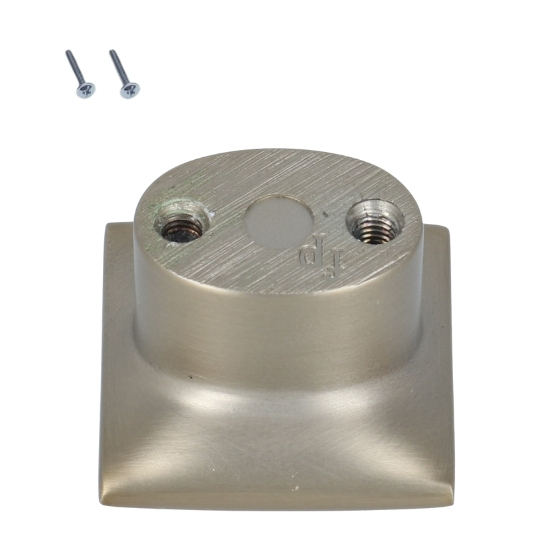 Knop kussentje 30x30 mm licht brons - Afbeelding 2