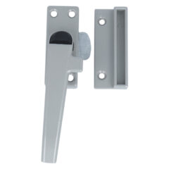 ODShop raamsluiting met knop en sluitplaat links aluminium grijs gelakt